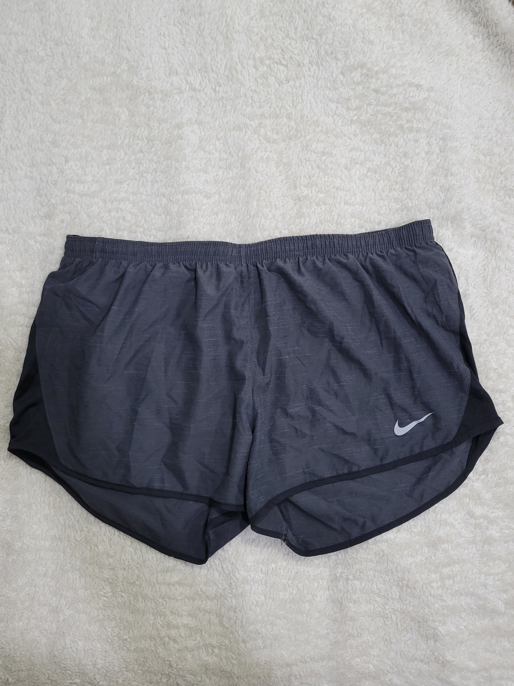Nike Women’s Dark Gray Athletic Running Shorts with Reflective Swoosh